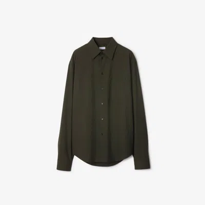 BURBERRY BURBERRY STRETCH WOOL SHIRT