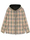 Burberry Rainford Beige Check Nylon Reversible Jacket
