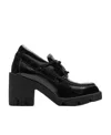 Burberry 65mm Paulina Leather Lace-up Shoes In Black