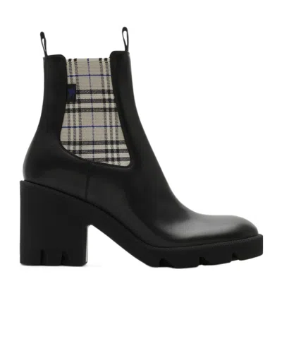 Burberry Stride Chelsea Ankle Boots In Black