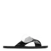 Burberry Stripe Shield Ekd Leather Sandals