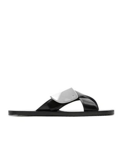 BURBERRY BURBERRY STRIP SHIELD SLIP-ON SLIDES