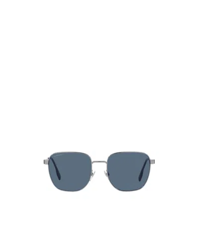 Burberry Stripe Detail Sunglasses In Blue