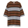 Burberry Stripe Print Nylon Oversized T-shirt