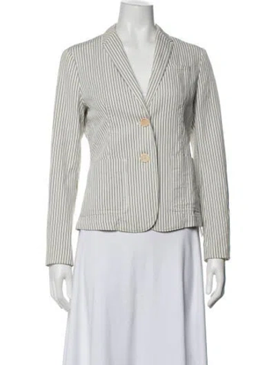 Pre-owned Burberry Striped Blazer In Neutrals