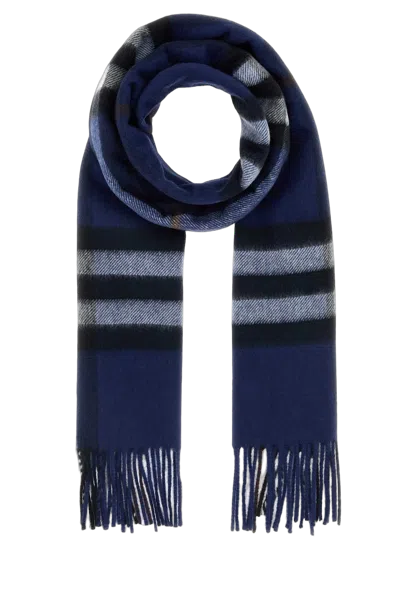 Burberry Striped Cashmere Scarf In Multi