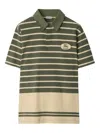 Burberry Striped Cotton Polo Shirt