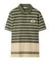 Burberry Striped Cotton Polo Shirt
