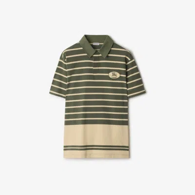 BURBERRY BURBERRY STRIPED COTTON POLO SHIRT