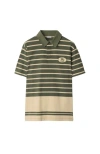 Burberry Striped Cotton Polo Shirt