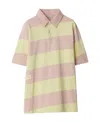 Burberry Cotton Polo In Nude
