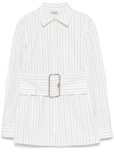 BURBERRY STRIPED COTTON SHIRT
