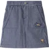 Burberry Striped Denim Skirt