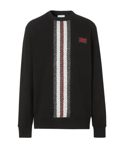 Burberry Striped Detail Sweater In Black