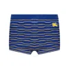 Burberry Striped Knitted Mini Cotton-blend Shorts