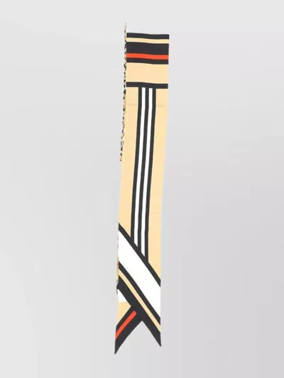 Burberry Striped Lightweight Rectangular Scarf