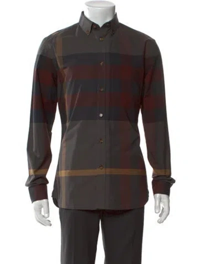 Pre-owned Burberry Striped Long Sleeve Shirt In Multi