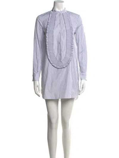 Pre-owned Burberry Striped Mini Dress W/ Tags In Multi