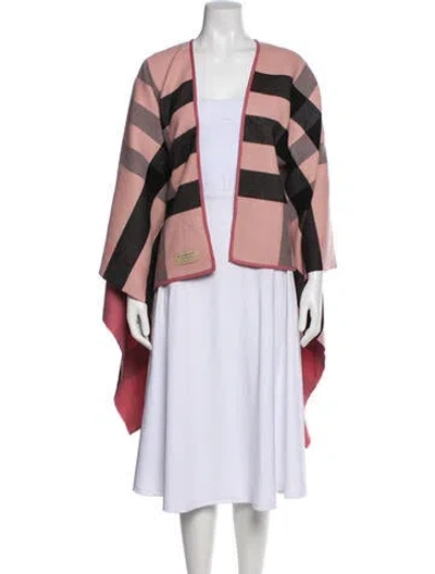 Pre-owned Burberry Striped Open Front Sweater In Multi