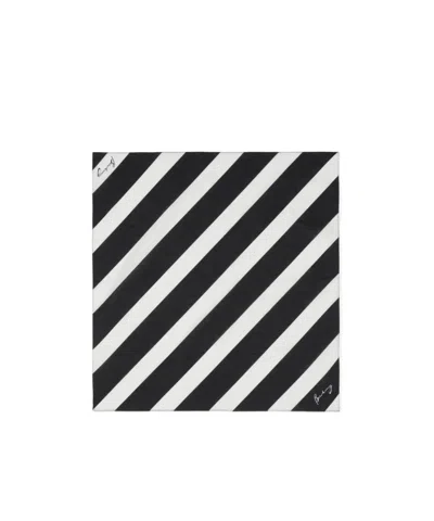 Burberry Striped Scarves In Monochrome