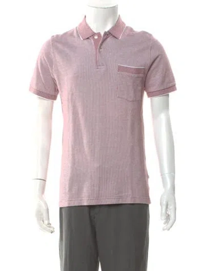 Pre-owned Burberry Striped Short Sleeve Shirt In Purple