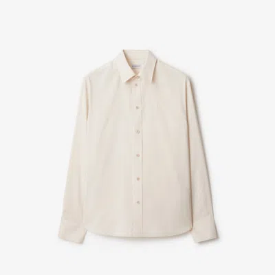 BURBERRY BURBERRY RELAXED FIT STRIPED SILK SHIRT