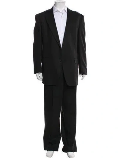 Pre-owned Burberry Striped Two-piece Suit In Black