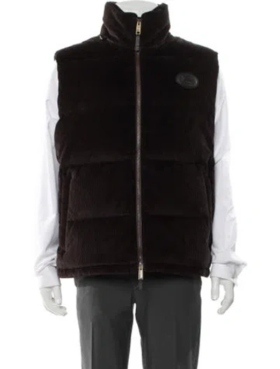 Pre-owned Burberry Striped Vest In Brown