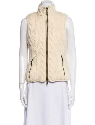 Pre-owned Burberry Striped Vest In Neutral