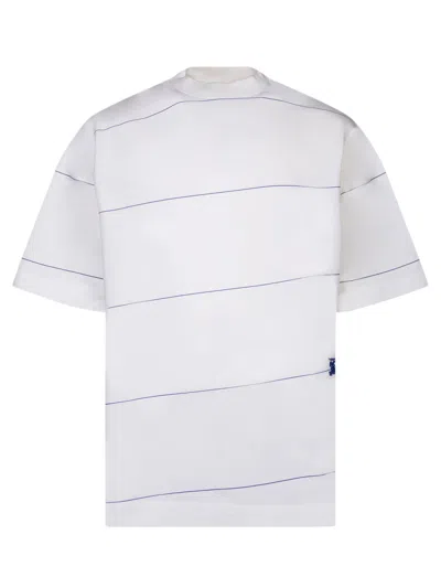 BURBERRY STRIPED WHITE T-SHIRT