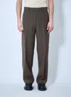 Burberry Men Striped Wool Tailored Pants In Multi