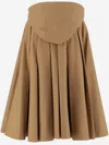 Burberry Structured Cotton Cape In Beige