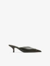Burberry Rivet Leather Bird High-heeled Sandals In Shale