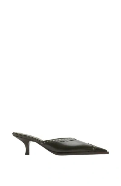 BURBERRY BURBERRY STUDDED LEATHER BIRD MULES