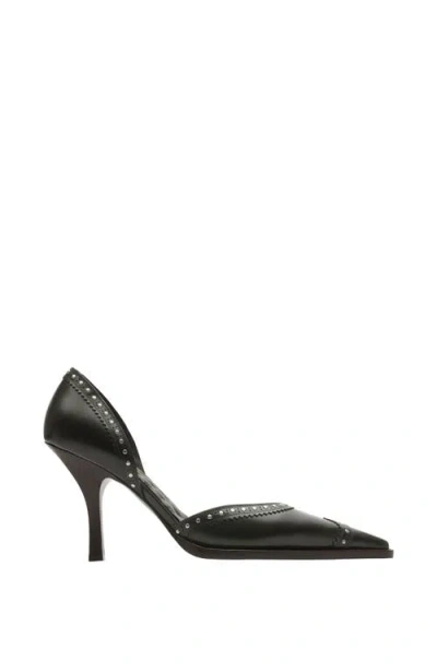BURBERRY BURBERRY STUDDED LEATHER BIRD PUMPS