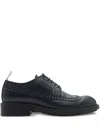 Burberry Studded Leather Loch Brogues In Black