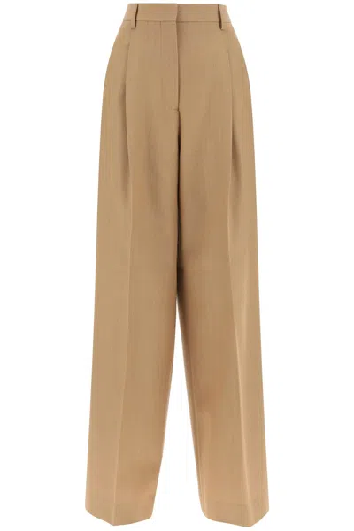 Burberry Stylish And Chic Beige Wool Pants For Women