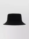 Burberry Stylish Gabardine Bucket Hat Stitching Detail In Black