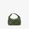 BURBERRY GREEN FABRIC HANDBAG WITH GOLD HARDWARE FOR WOMEN