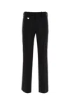 Burberry Suit Pants In Navy Blue Wool. Straight-leg Cut. Zippered Closure And Belt Clip.