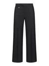 Burberry Wool-blend Tailored Trousers In Black