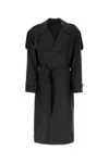 Burberry Double-breasted Silk Trench Coat