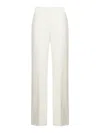Burberry Women's Lar Beige Linen Pants With Runned Waist In Pfp