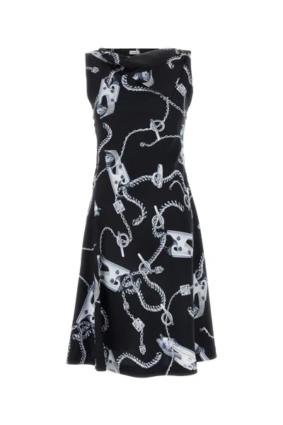 BURBERRY BURBERRY PRINTED VISCOSE DRESS