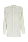 Burberry White Regular Solid Shirt In White