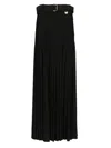 Burberry Crepe Jersey Maxi Skirt Skirts Black In Black