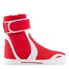 Burberry Sub Sneakers Touch Strap Sneakers In White/red