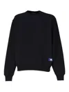 Burberry Men's Sweatshirt With Logo Patch In Black
