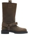 Burberry Suede Boots In Brown