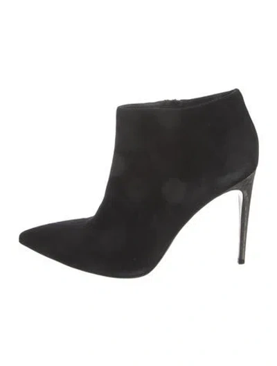 Pre-owned Burberry Suede Boots In Black